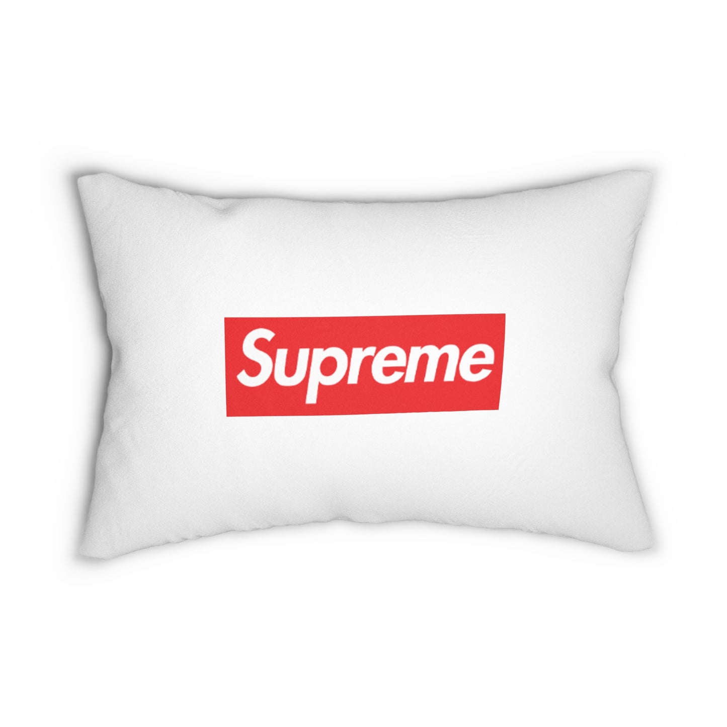 SUPREME Themed Polyester Lumbar Pillow