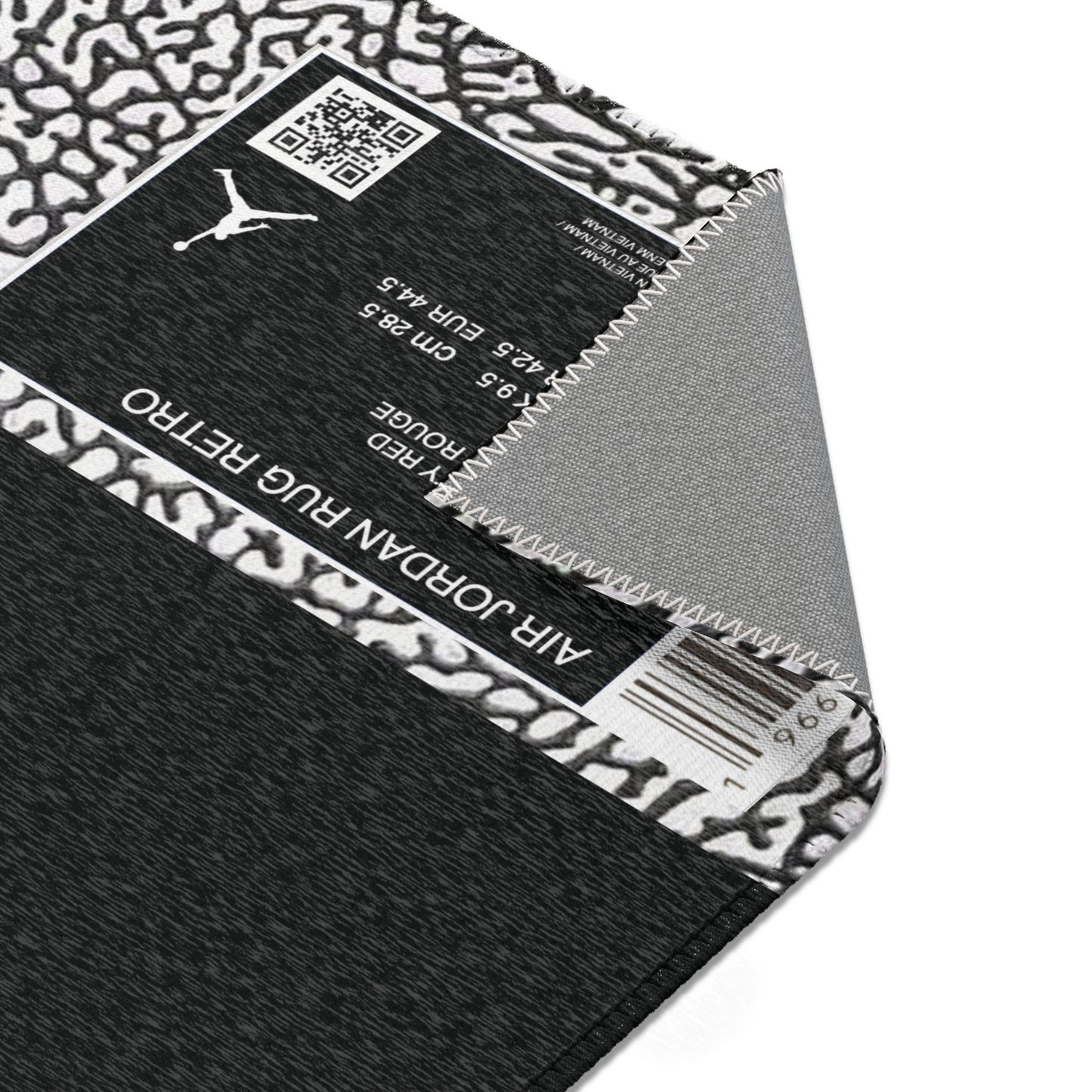 AIR JORDAN RETRO BOX LABEL Area Rugs