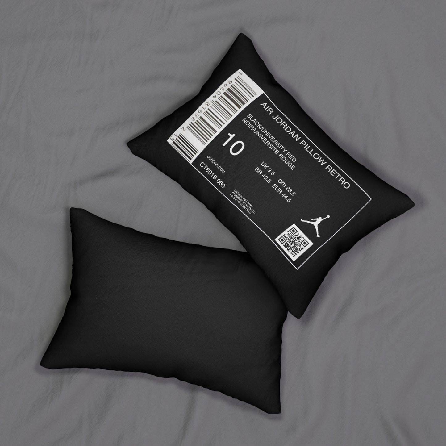 Air Jordan Box Label Themed Polyester Lumbar Pillow