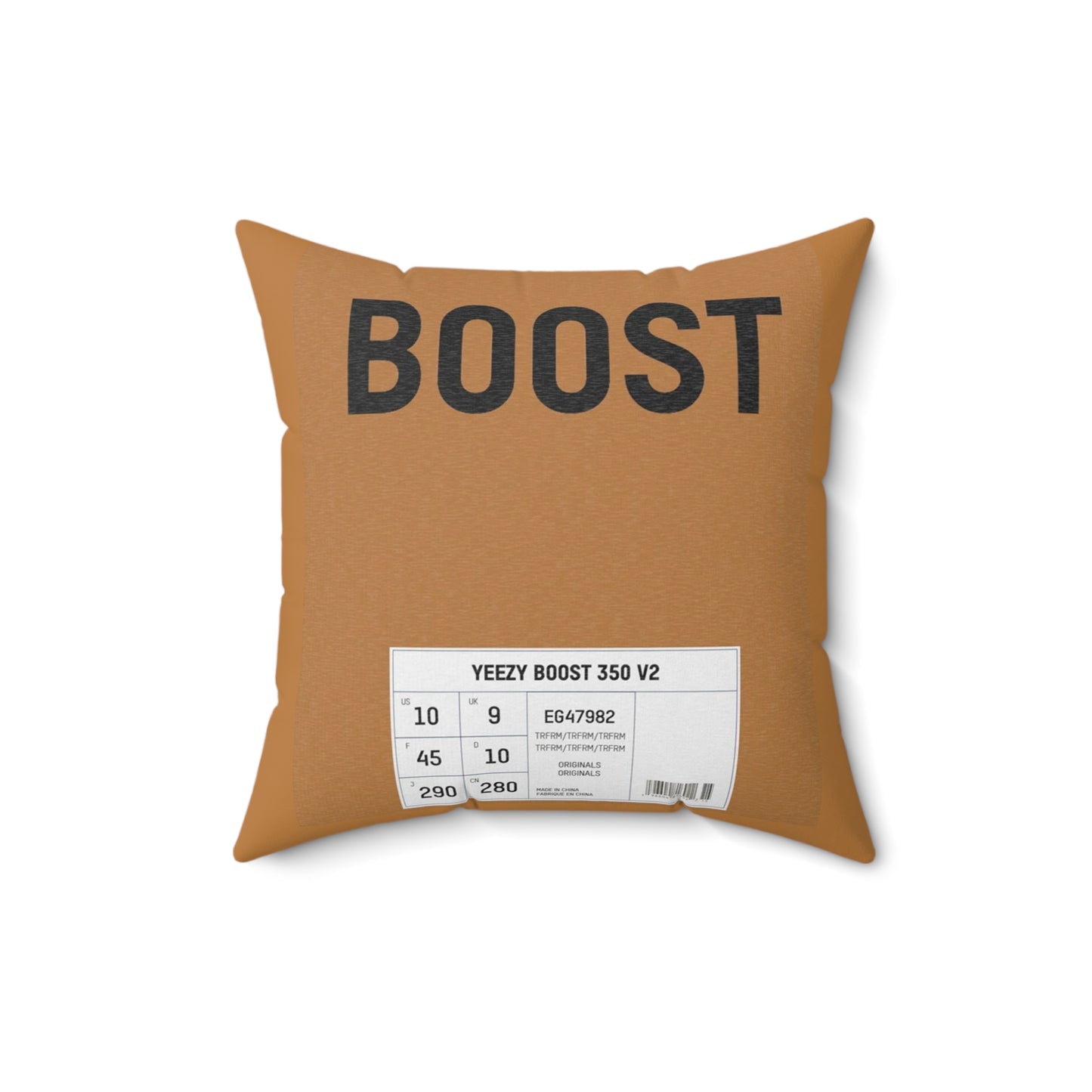 Adidas YEEZY BOOST Themed Polyester Square Pillow