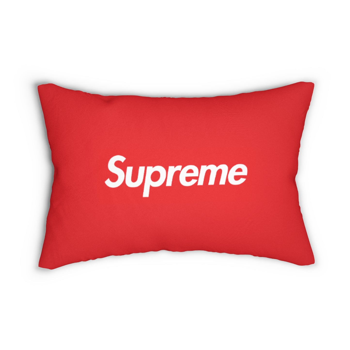 SUPREME Themed Polyester Lumbar Pillow