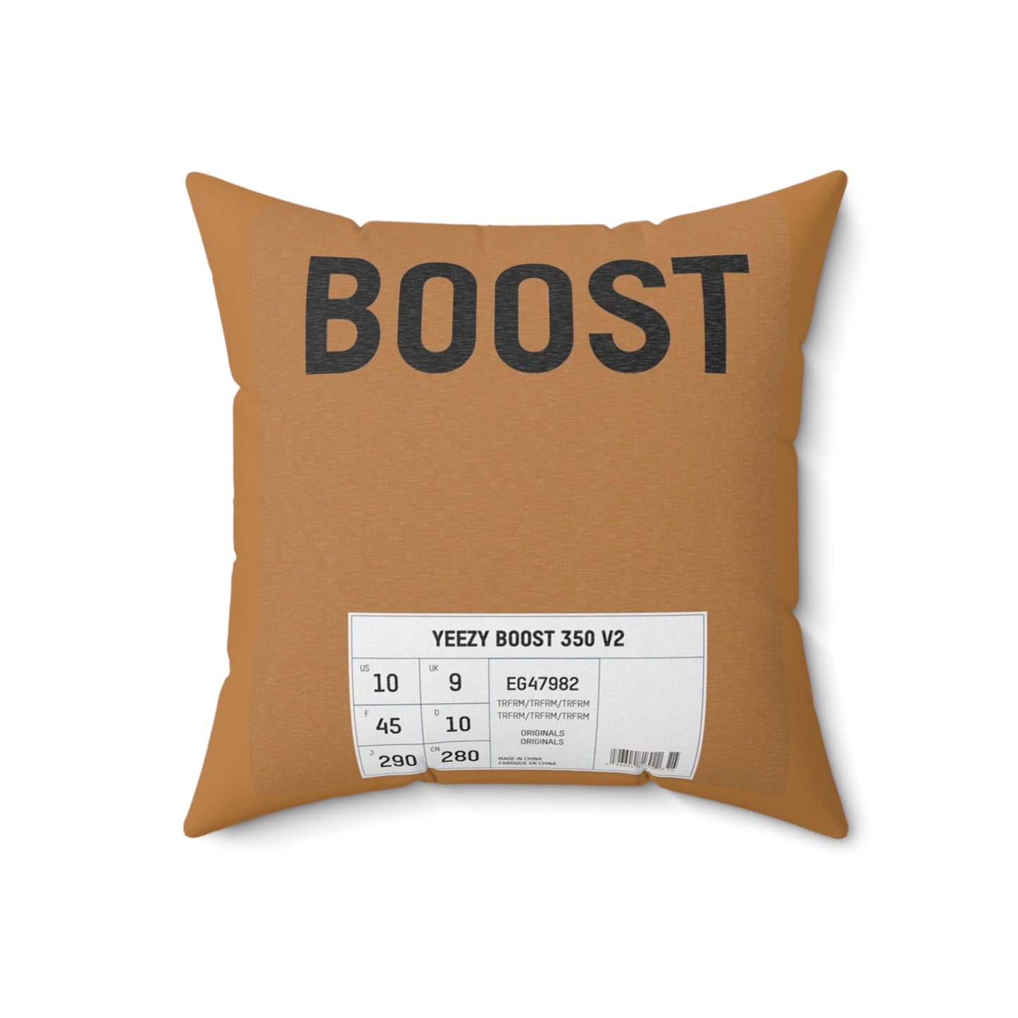 Adidas YEEZY BOOST Themed Polyester Square Pillow