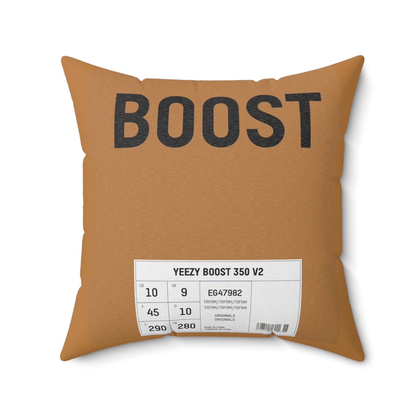 Adidas YEEZY BOOST Themed Polyester Square Pillow