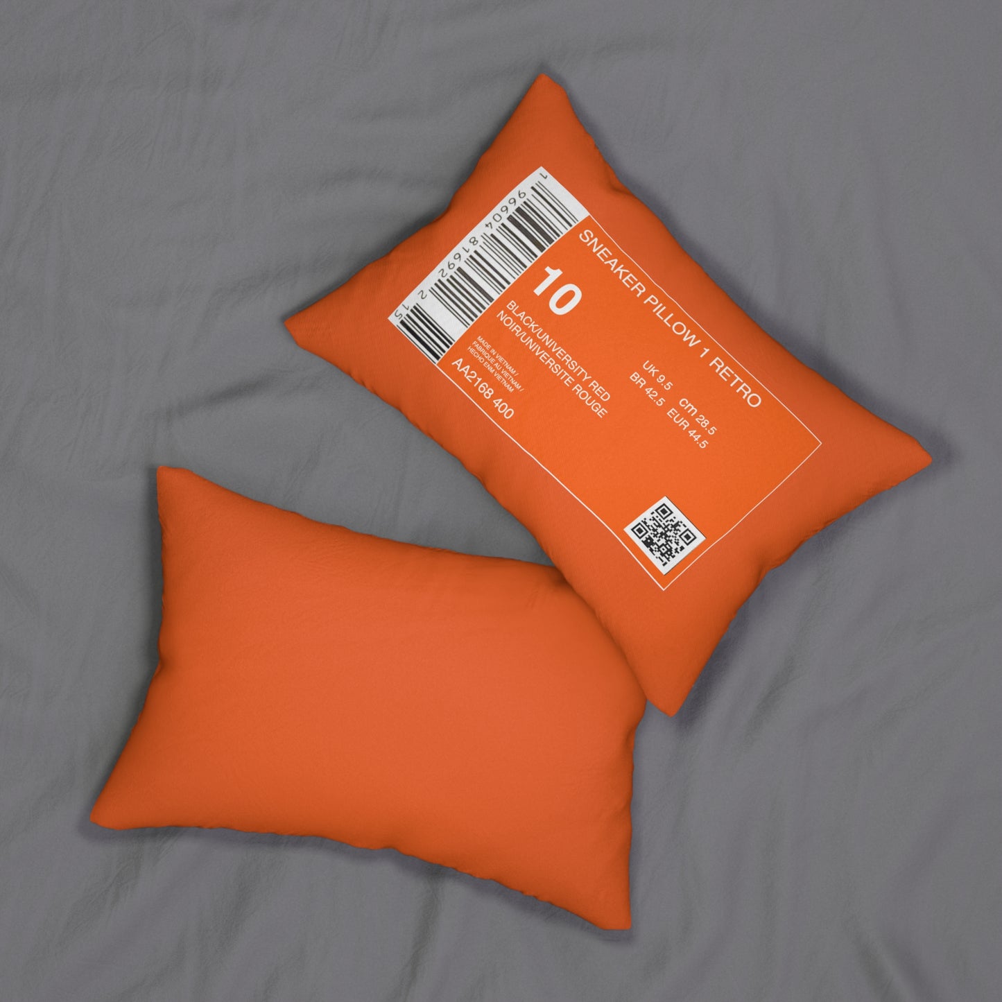 NIKE Box Label Themed Polyester Lumbar Pillow