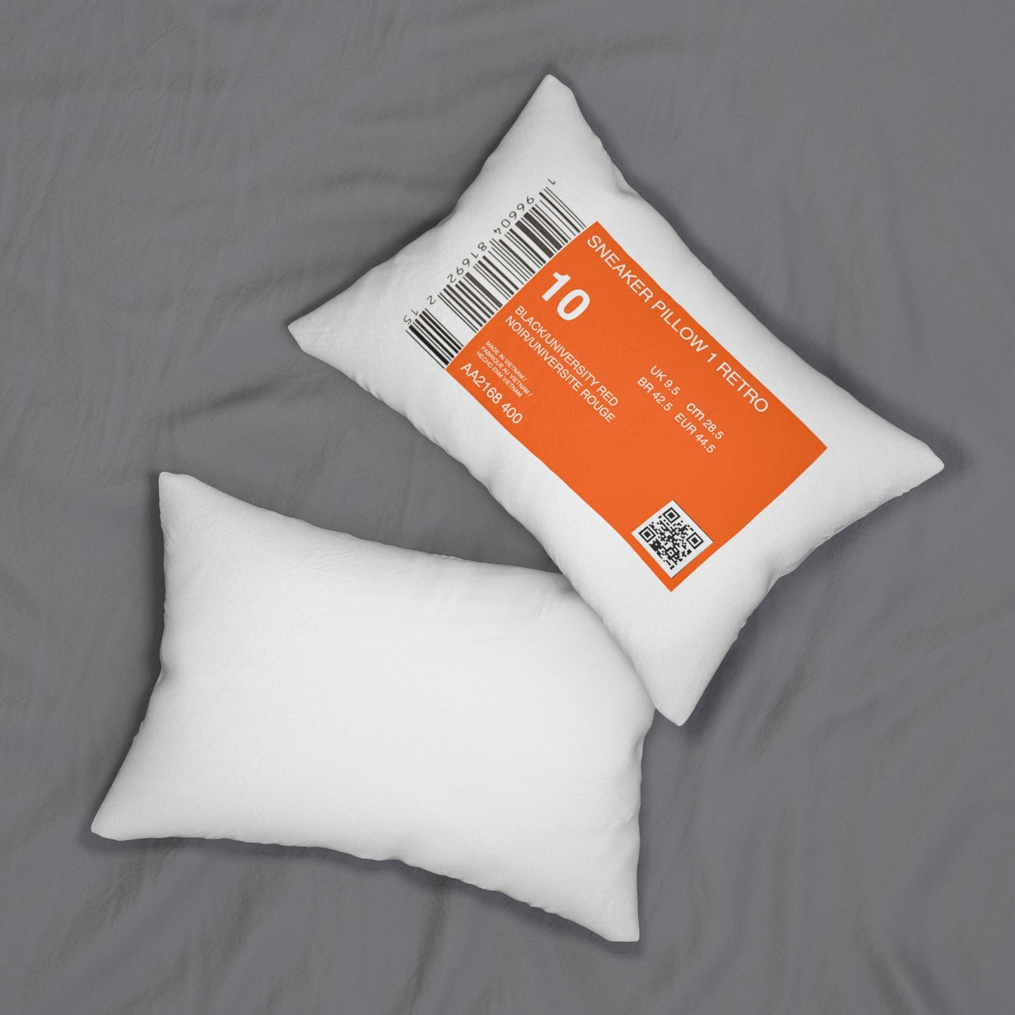 Nike Box Label Themed Polyester Lumbar Pillow