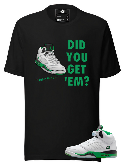 Jordan 5 Lucky Green T-SHIRT