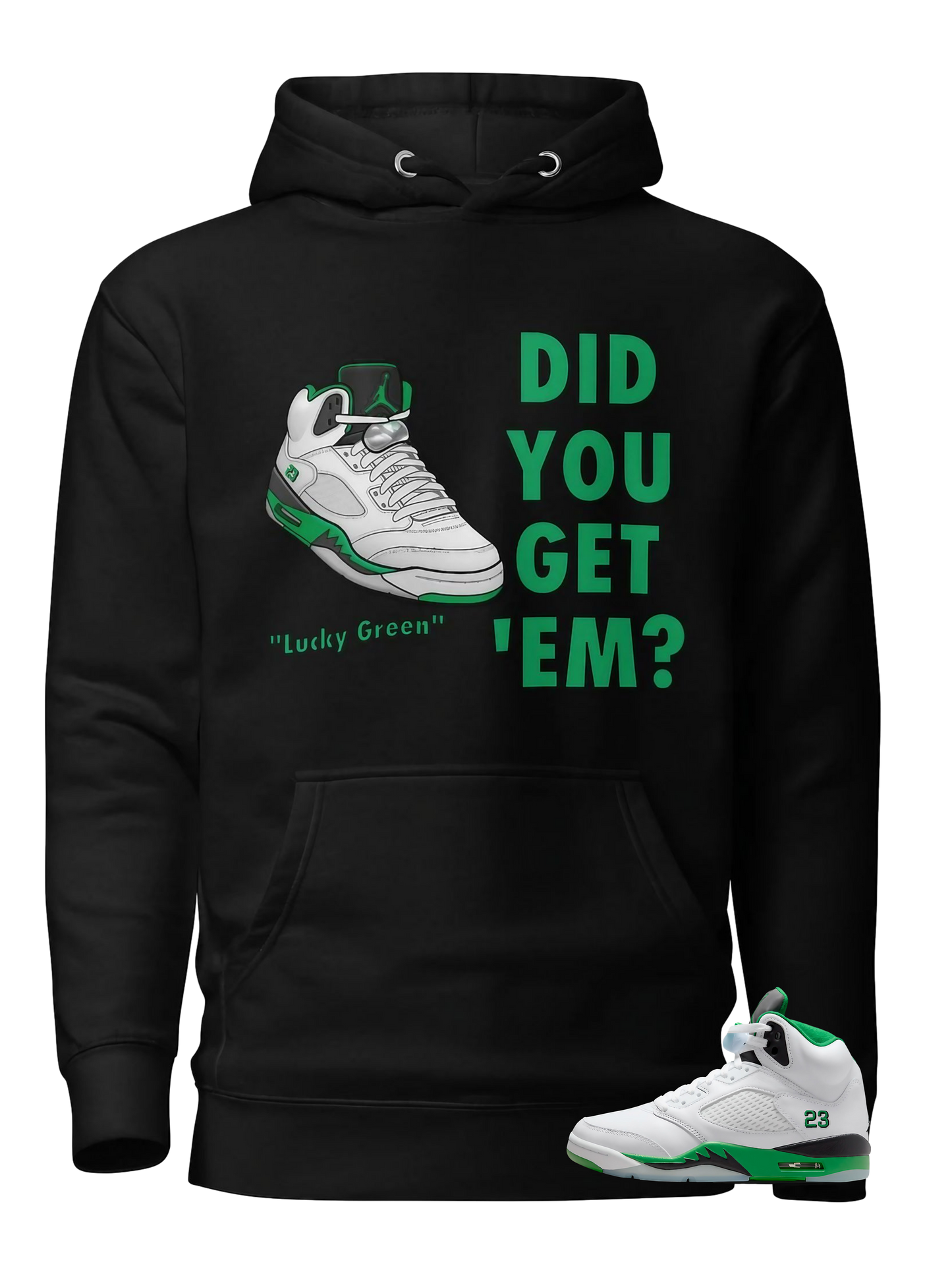 Jordan 5 Lucky Green Hoodie