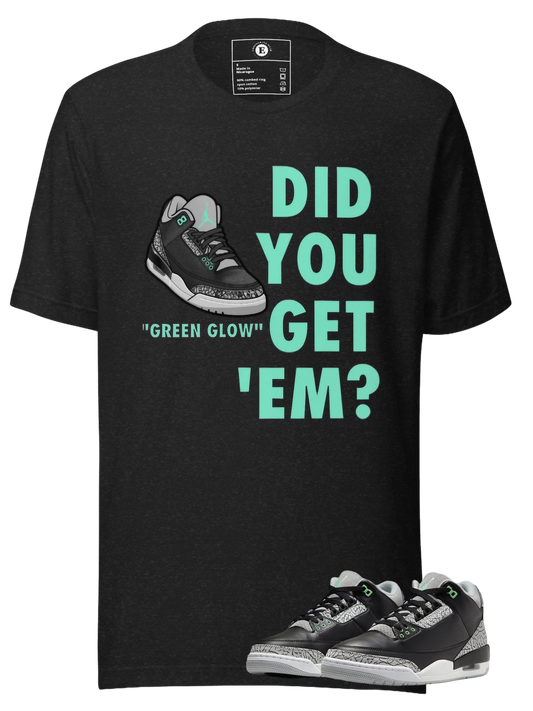 AJ3 Green Glow Unisex T-Shirt