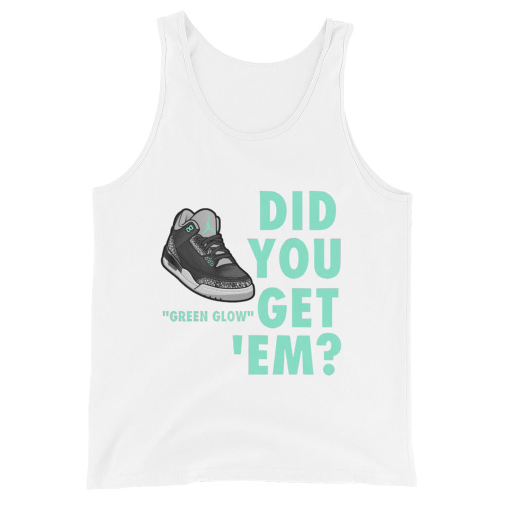 AJ3 Green Glow Men's Tank Top