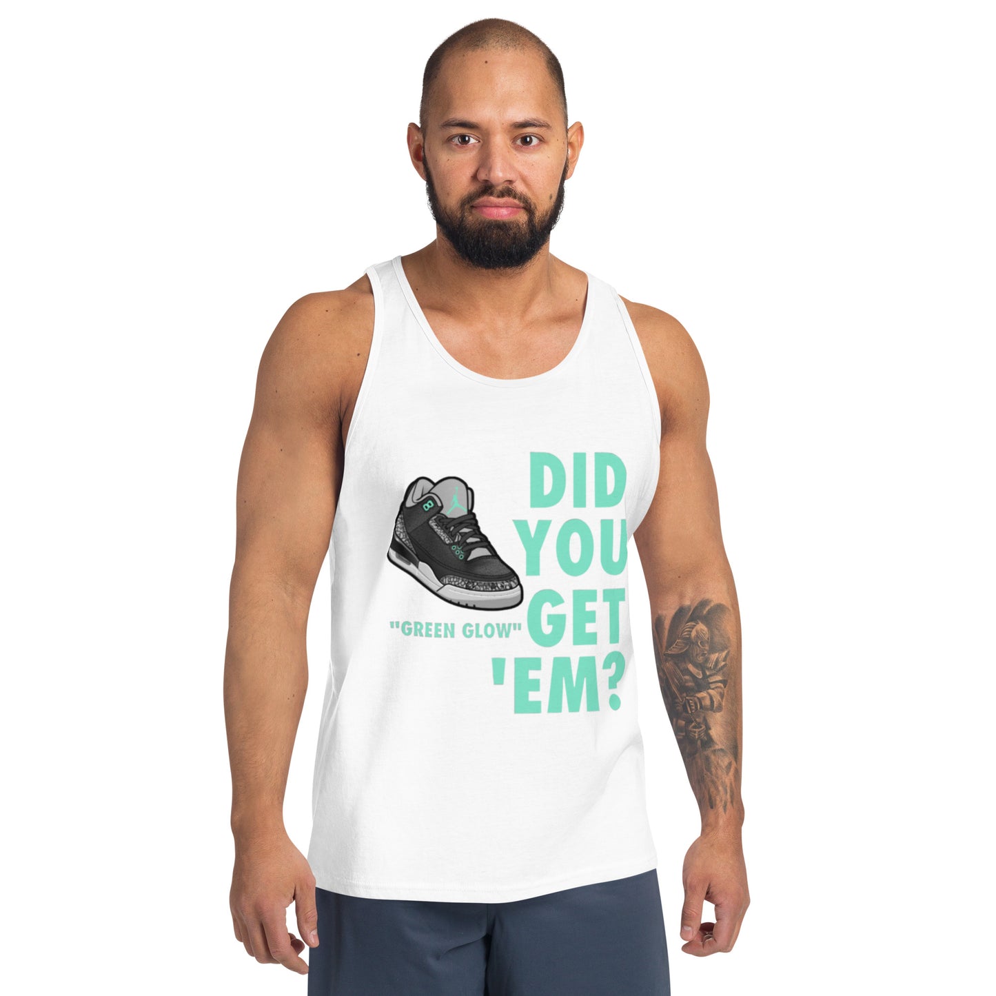 AJ3 Green Glow Men's Tank Top