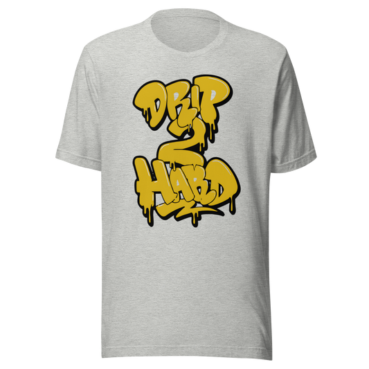 AJ4 Vivid Sulfur Drip Too Hard Unisex t-shirt