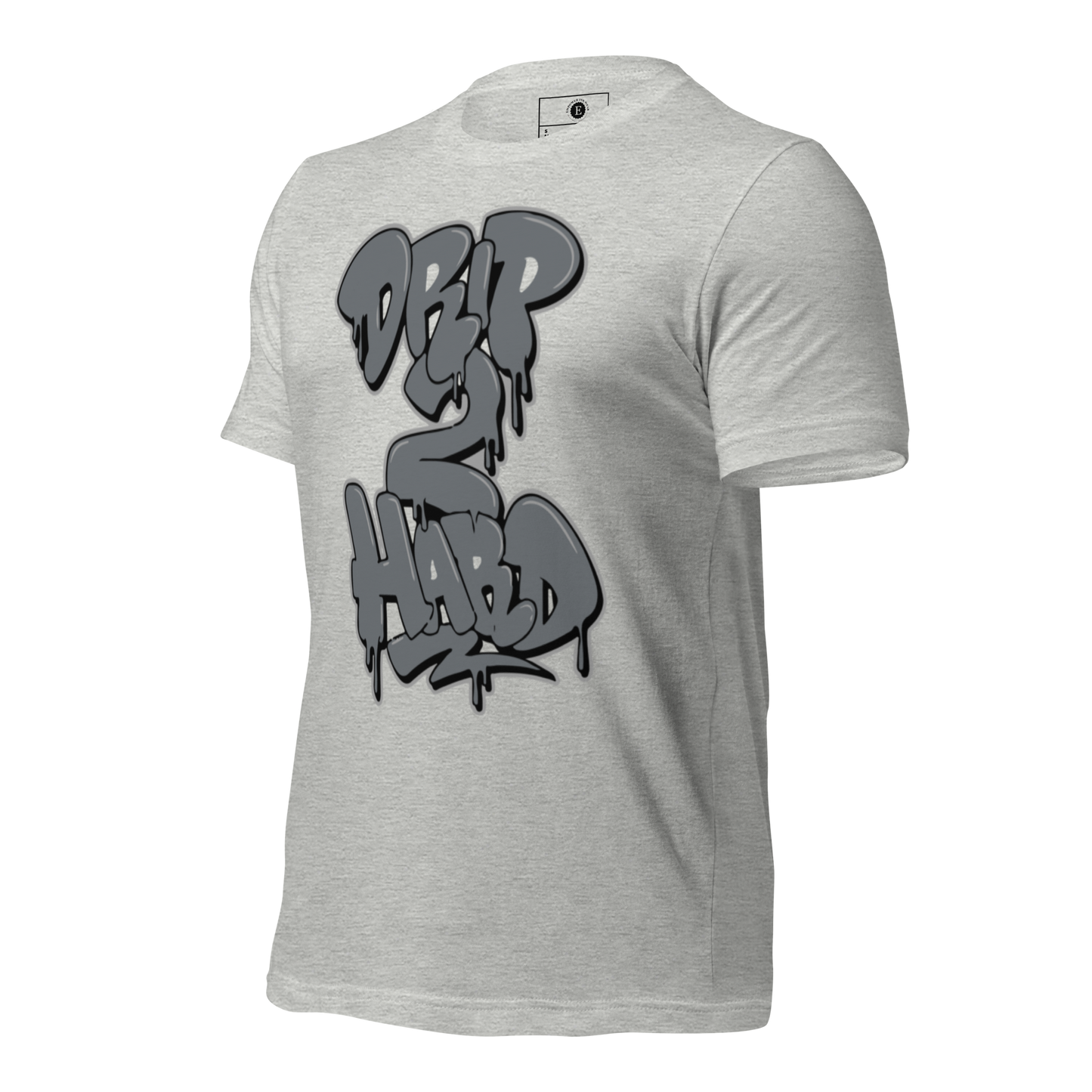 AJ14 Flint Grey Drip Too Hard Unisex t-shirt