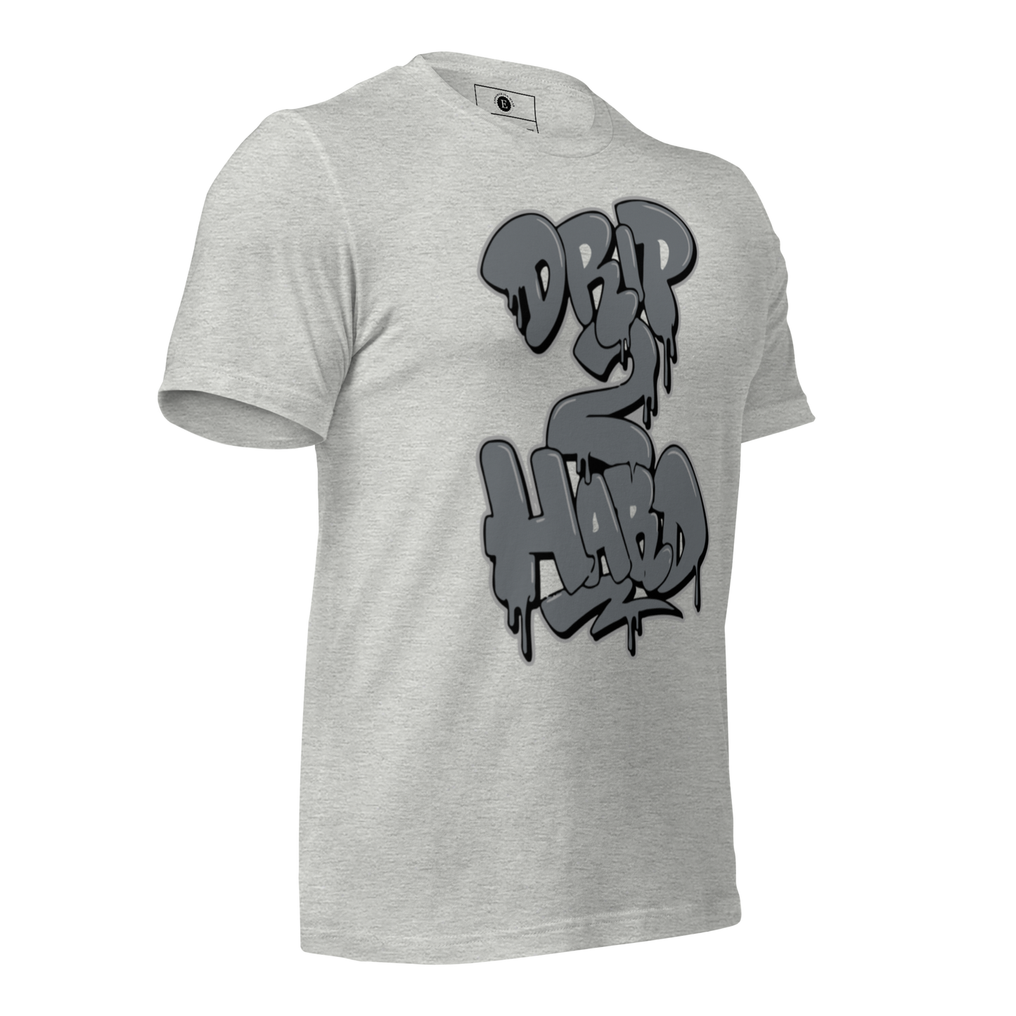 AJ14 Flint Grey Drip Too Hard Unisex t-shirt