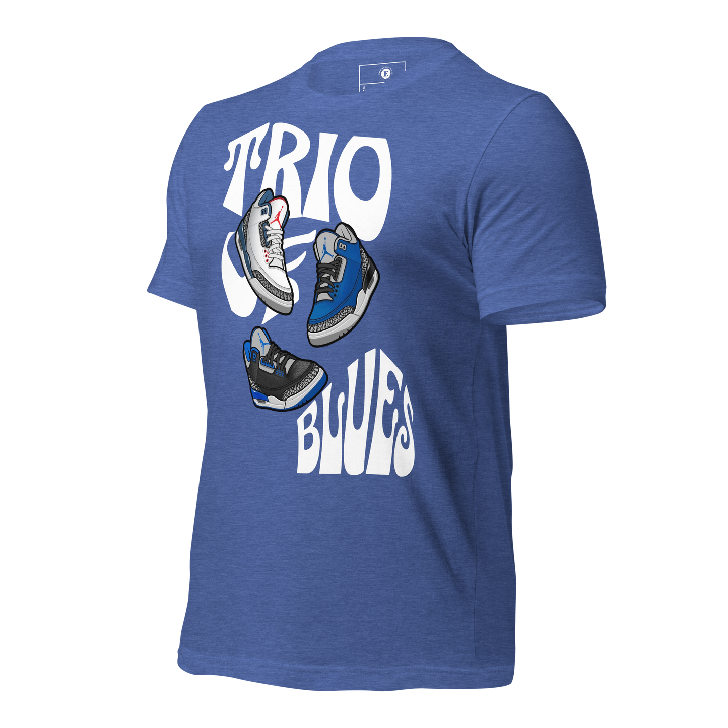 AJ3 Trio Of Blues Unisex t-shirt