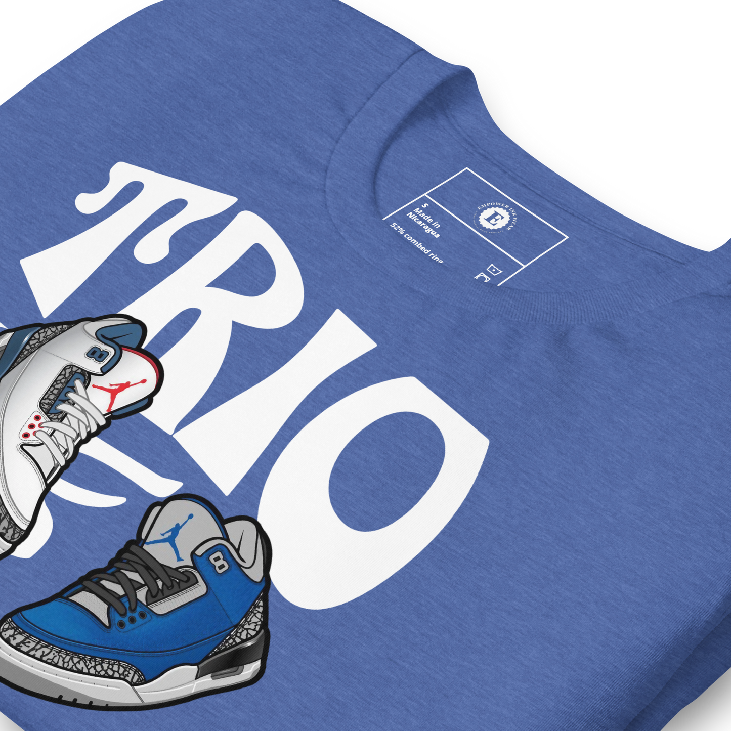 AJ3 Trio Of Blues Unisex t-shirt