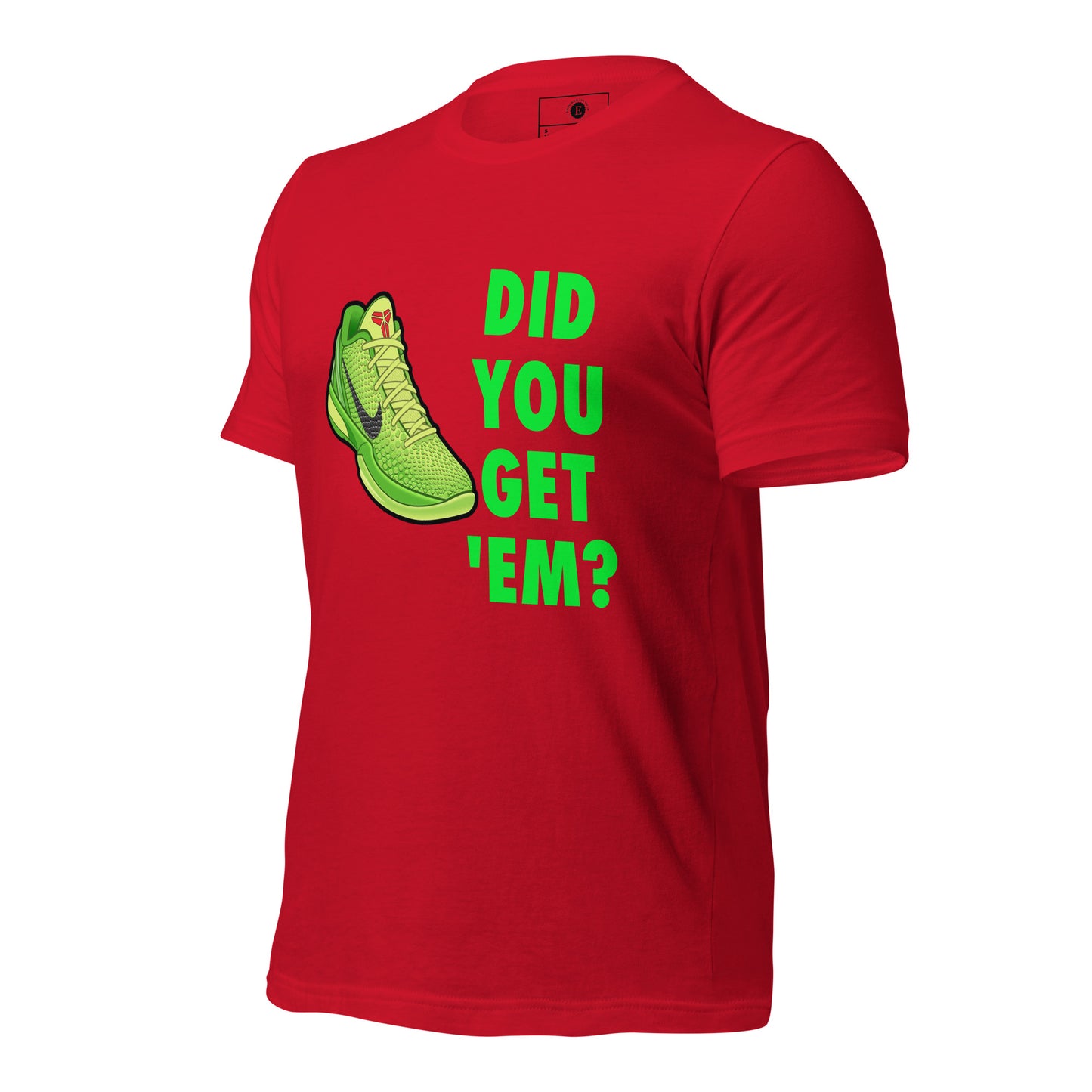 Kobe 6 Grinch Unisex t-shirt