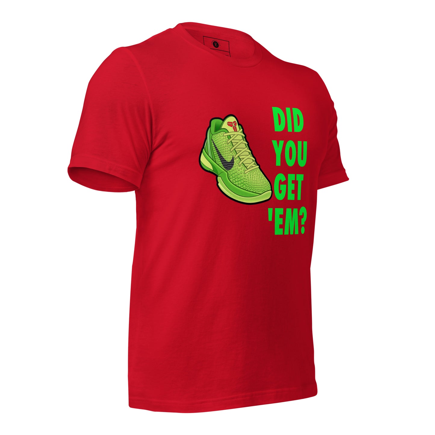 Kobe 6 Grinch Unisex t-shirt