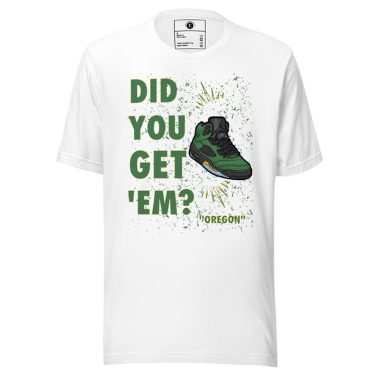 Jordan 5 Oregon Unisex t-shirt