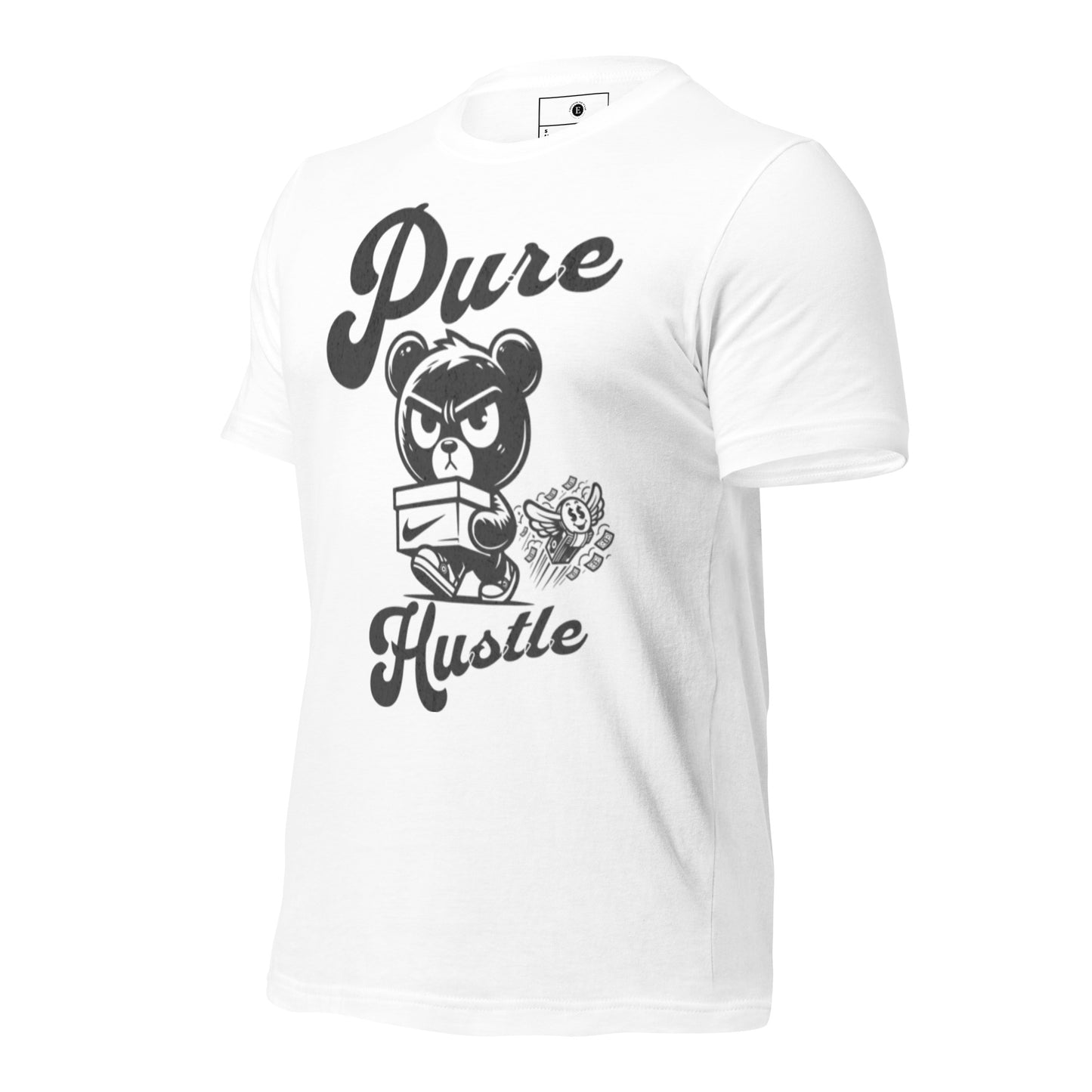 Pure Hustle White Unisex t-shirt