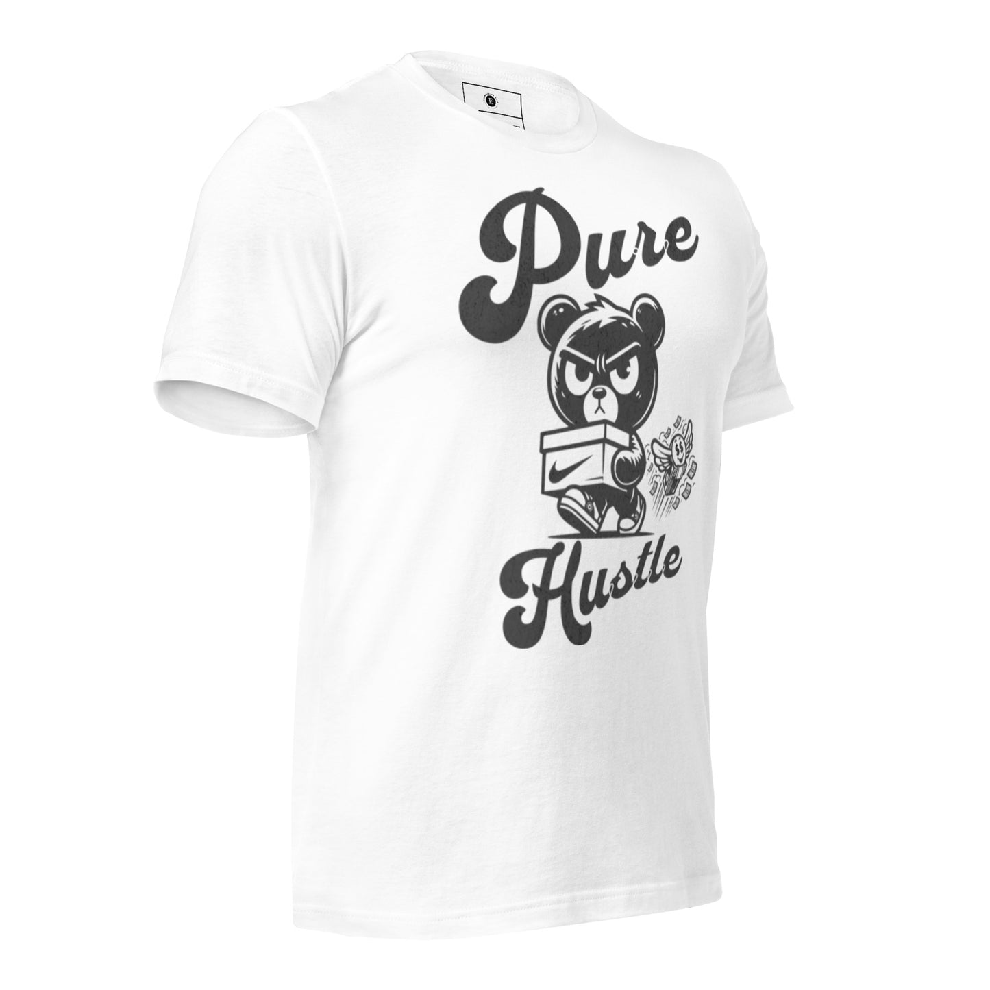 Pure Hustle White Unisex t-shirt